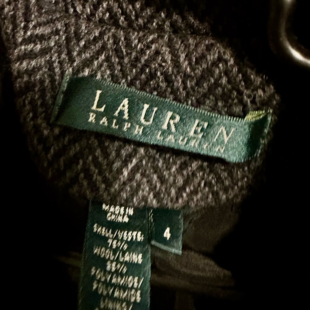 Ralph Lauren Charcoal Herringbone Blazer - Picture 3 of 6
